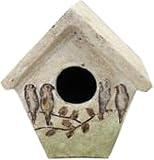Bird Splendor U04010005 Classic Brands Perched Bird House, Ceramic
