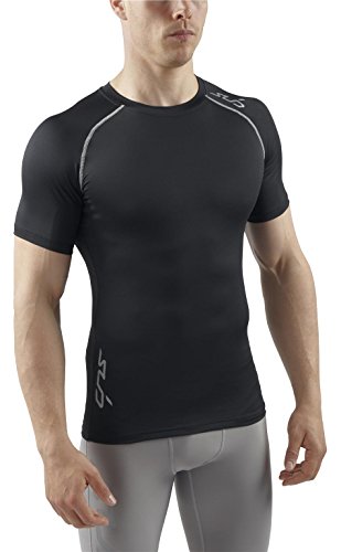 SUB Sports HEAT Stay Cool Mens Semi Compression Top - Short Sleeve Base Layer