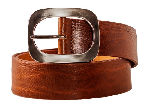 Ladies High End Leather Solid Color Vintage Look Fashion Belt