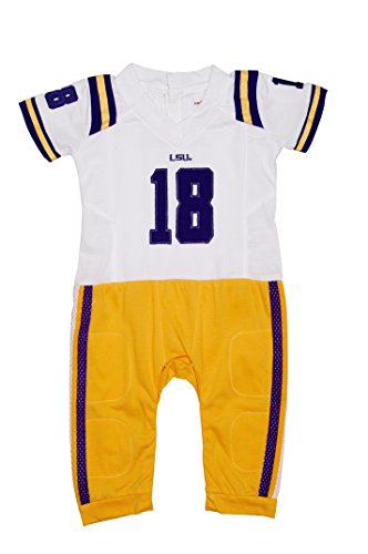 Algopix Similar Product 10 - FAST ASLEEP LSU Tigers Away Baby NCAA