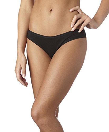 PACT Everyday Essentials Super Soft Organic Women's Bikini Panty 2 Pack Style EA2-WBK