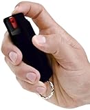 Guard Dog Security 18-Percentage Oleoresin Capsicum Hard Case Pepper Spray Keychain with Belt Clip (Black, 1/2-Ounce)
