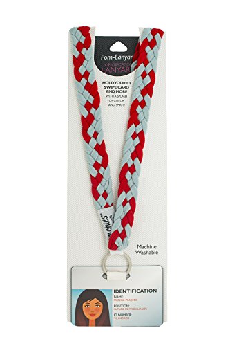 Algopix Similar Product 6 - PomLanyard- Red/Perla