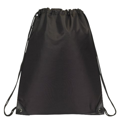 Drawstring Backpack Bookpack Bag, Black