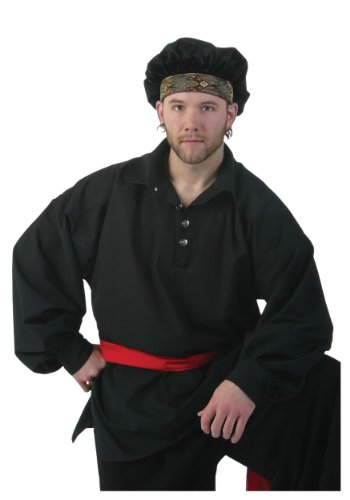 Algopix Similar Product 18 - Men's Black Renaissance Shirt