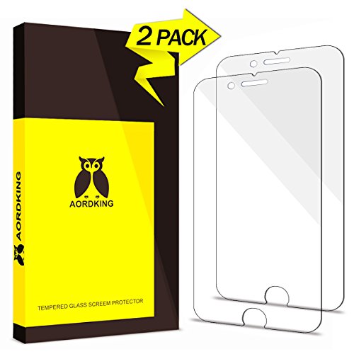 iPhone 6S Screen Protector,AordKing 2-Pack Ultra HD Clear Tempered Glass Screen Protector Film for iPhone 6/6S 4.7
