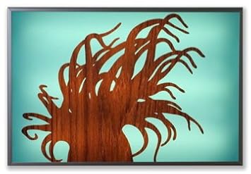 jefdesigns Anemone Limited Edition Lightbox Painting - cord: none - wiring: hard wire