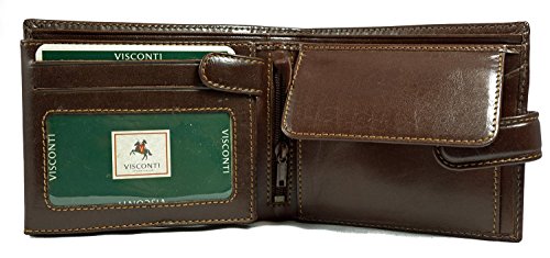 Visconti Monza 5 Quad Fold Soft Leather Italian Glazed Wallet