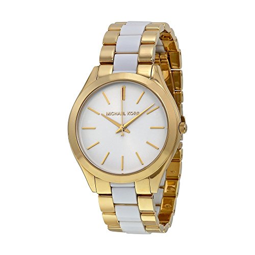 Michael Kors Women's Slim Runway Watch - Two tone/White