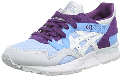 ASICS Gel-Lyte V - Zapatillas bajas para mujer, color azul (light blue/white 4101), talla 40