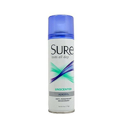 Aerosol Unscented Anti Perspirant and Deodorant By Sure for Unisex, 6 Ounce