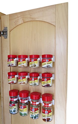 Evelots Spice Gripper Clip Strips, Kitchen, Multi-Use, Holds 12 Spices, Set Of 3