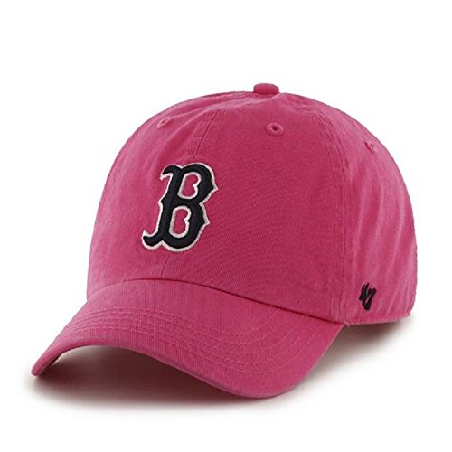 47 Brand. MLB Boston Red Sox Girl's Youth Clean Up Cap - Magenta