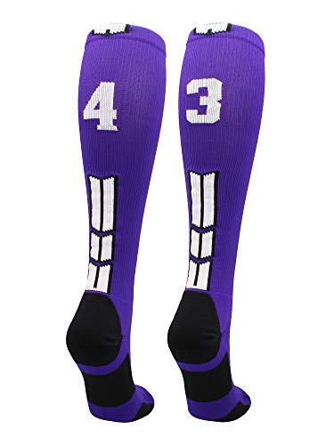 Algopix Similar Product 4 - MadSportsStuff Player Id Number Socks