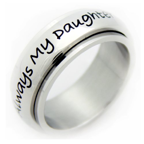 Always My Daughter Now My Friend Spinner Ring - Mother Daughter Spinner Ring - Mother Daughter Gifts