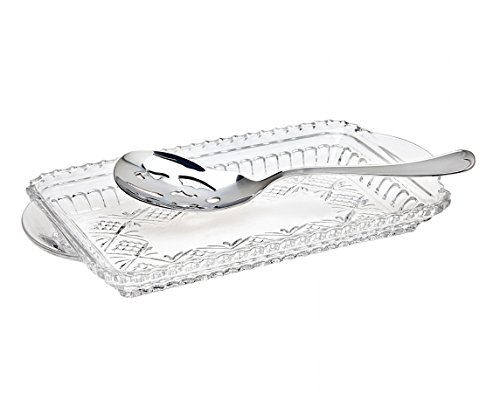 Dublin Collection Crystal Relish Tray With Server