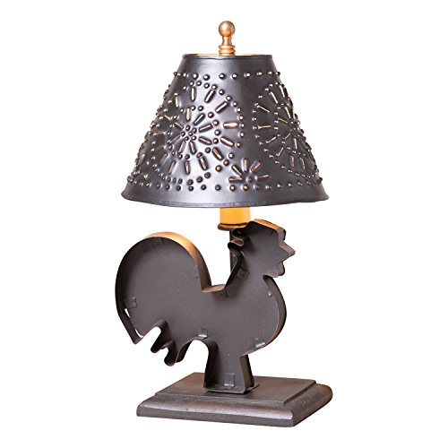 Algopix Similar Product 20 - Small Rooster Lamp with Shade