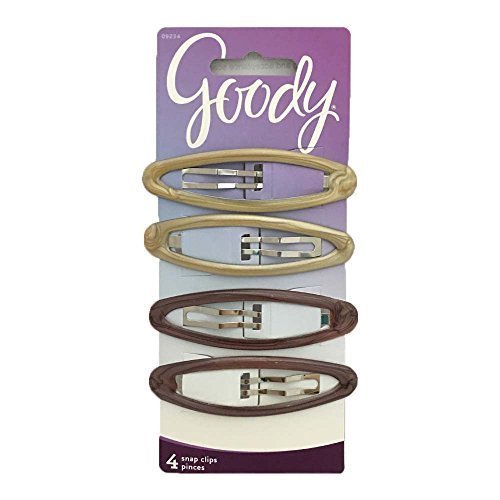 Goody Classics Big Oval Epoxy Contour Clips, Assorted 4 Pieces
