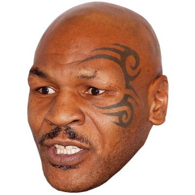 Mike Tyson Mask, Cardboard Face and Fancy Dress Mask