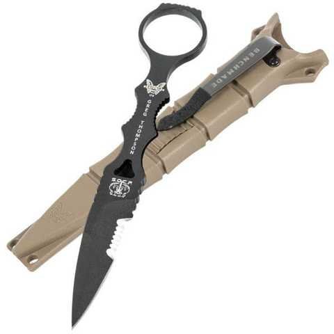 Benchmade&#;SOCPSpear PointwithSandSheath,SkelentonizedDrop Point