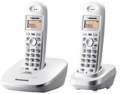 Panasonic Single Line 2.4GHz KX-TG3612 BX1 Digital Cordless Telephone (White)