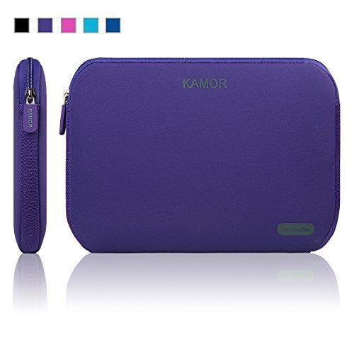 Kamor® 11 11.6 inch Water-resistant Neoprene Laptop Sleeve Case Bag/Notebook Computer Case/Briefcase Carrying Bag/Pouch Skin Cover for Acer/Asus/Dell/Fujitsu/Lenovo/HP/Samsung/Sony/Toshiba(Purple)