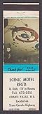 Scenic Motel Reg'd Grand Falls New Brunswick Canada matchcover