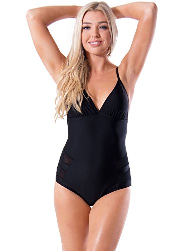 Algopix Similar Product 6 - bawdy Womens Karla Mesh Cutout LaceUp