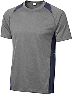 Sport-Tek Boys' Heather Colorblock Contender Tee