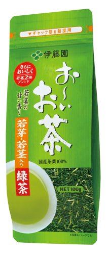 伊藤园 おーいお茶若芽?若茎入り绿茶 100g