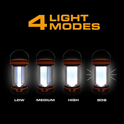 EverBrite 2-Pack Portable Outdoor LED Camping Lantern Flashlights with 6 AA Batteries - Image 4