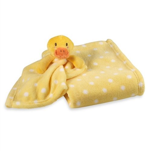 Algopix Similar Product 5 - Yellow with White Dots Baby Blanket 