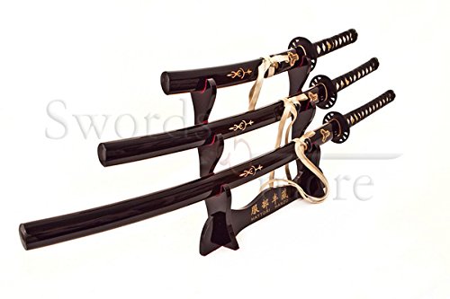3-teiliges Kill Bill Hattori Hanzo Schwert Set handgeschmiedet