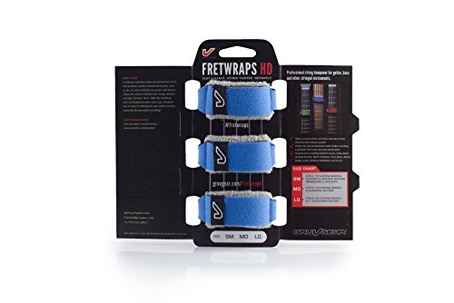

Gruv Gear HD-3PK-BLU-MD FretWraps HD 3-Pack "Sky" Guitar String Muters/Dampeners, Blue, Medium