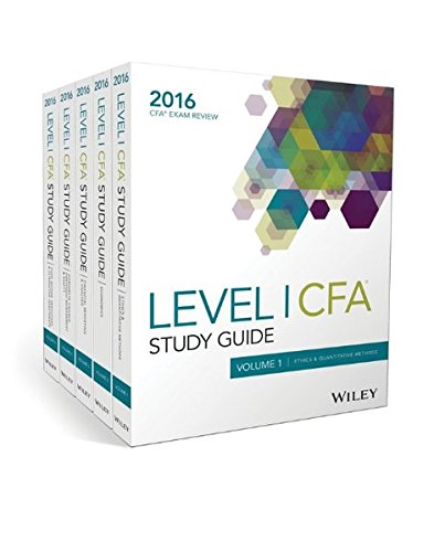 Wiley Study Guide for 2016 Level I CFA Exam: Complete Set by Wiley