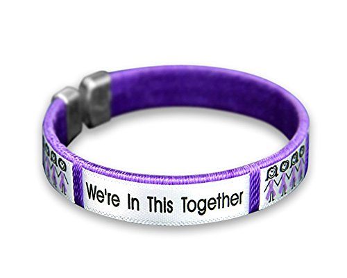 Purple Ribbon Awareness Bracelet (Retail)