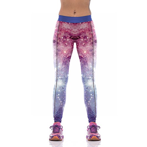 Slimming Shaper Galaxy Active Seamless Stretchy Yoga Leggings Full Ankle Length
