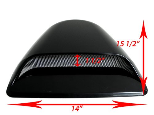 

93 94 95 96 97 98 99 00 01 02 Saturn SC2 Racing Air Hood Scoop with Mesh