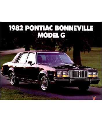 

1982 Pontiac Bonneville Sales Brochure Literature Book Advertisement Options