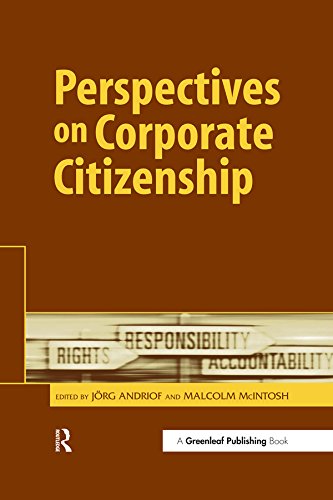 Perspectives on Corporate Citizenship by Jorg Andriof