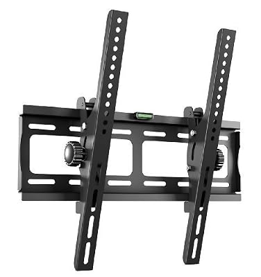 Ricoo ® Support Mural TV R09 plat inclinable Plasma Support Mural LCD LED pour écran de 76 - 165cm (30'' - 65'') VESA / Distance des trous max. 400x400 universel adaptable pour tous les fabricants TV *** Distance du mur seulement 69mm ***