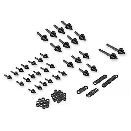 

Custom Black Spike Motor Parts Fairing Bolt Nuts Screws Fastener Fit For 2003-2004 Suzuki Hayabusa GSXR 1300