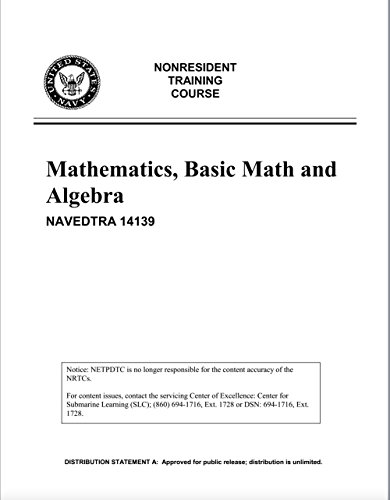 Algopix Similar Product 10 - US Navy Mathematics Basic Math and