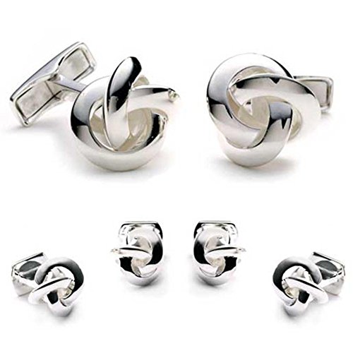 Algopix Similar Product 20 - Sterling Silver Knot Stud Set Novelty 1