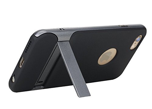 Kapa AT13743 ROCK Royce-III Series Shockproof Dual Layer Back Case Cover with Stand for Apple iPhone 6 / 6S,Grey