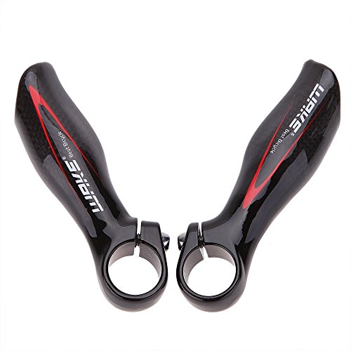 Lixada 2Pcs Carbon Fiber MTB Bicycle Handlebar Bar Ends 22.2MM
