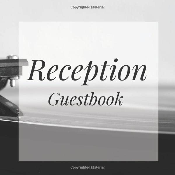 Reception Guestbook: Record Retro Vinyl Birthday Party Anniversary Wedding Birthday Memorial Farewell Graduation Baby Shower Bridal Retirement Baptism ... Space/Milestone Keepsake Special Memories by Trendy Guestbooks