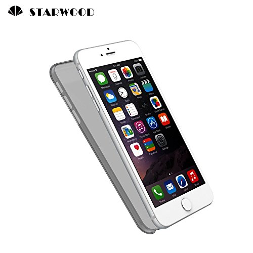 Starwood Super Thin phone case, Grind Arenaceous Iphone Protector for Iphones 6 plus / 6s plus 5.5 inches Only.(Clear Gray)