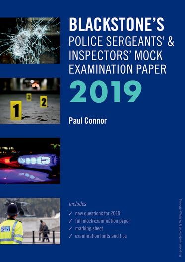 Sergeants' and Inspectors' Mock Examination Paper 2019 by Paul Connor
