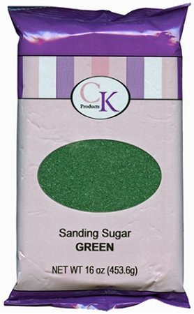 16 oz Sanding Sugar-Green: 1 Count